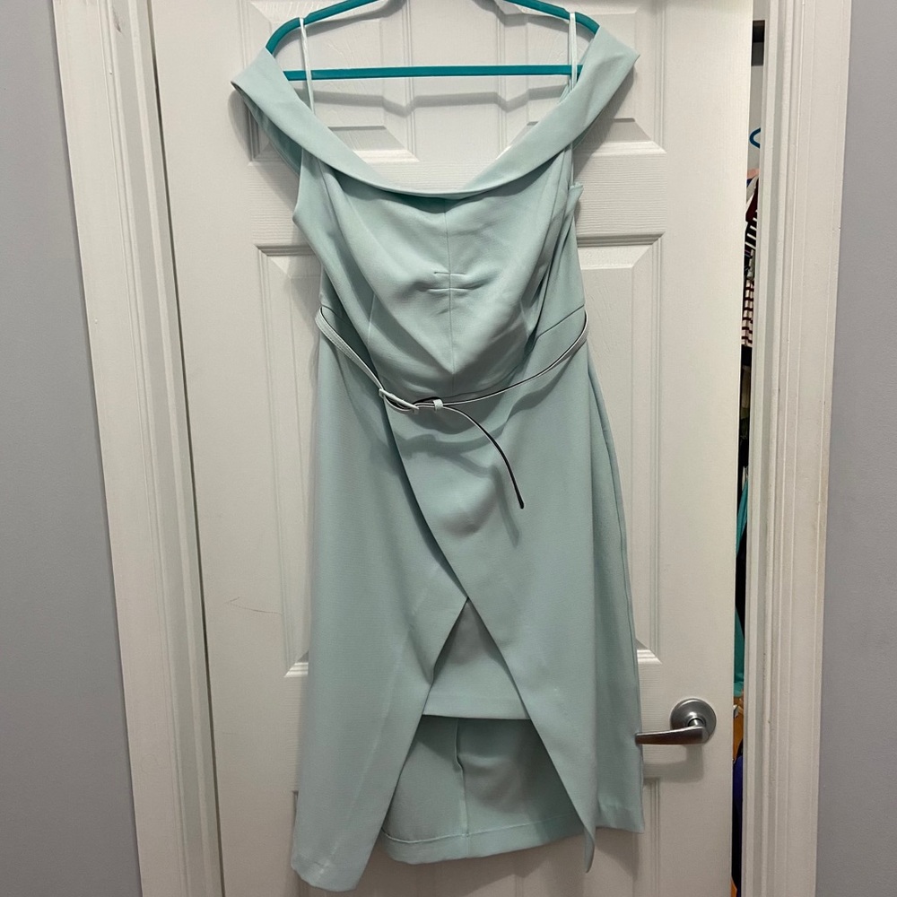 Eva Mendes Mint Dress